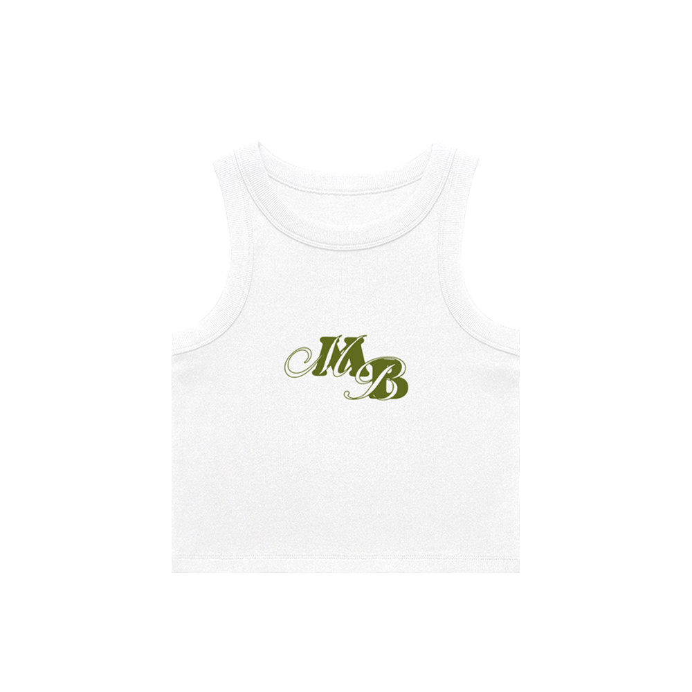 Madison Bailey 'MB' White Tank Top